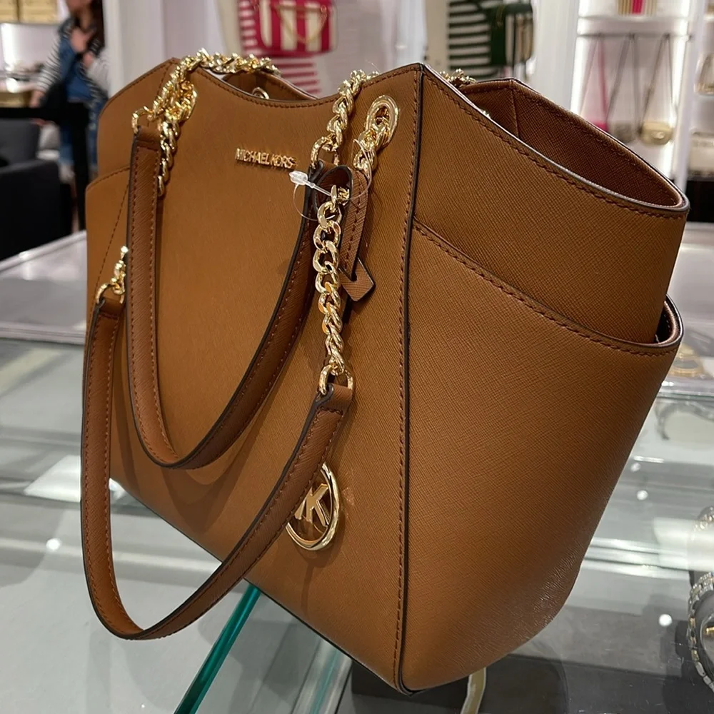 Michael Kors MICHAEL KORS Jet Set Large Saffiano Leather Shoulder Tote Bag NWT